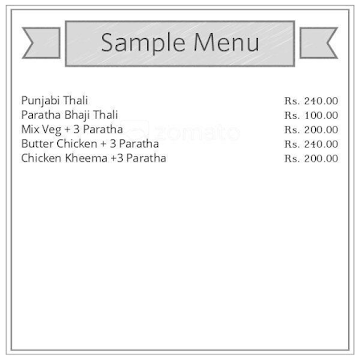 Punjab Non Veg menu 