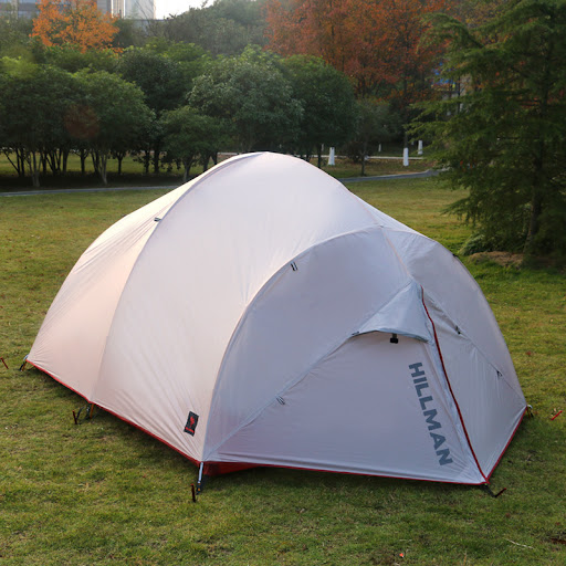 Title 2, Multi-person outdoor aluminum pole tent. Provid...