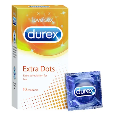 Durex Extra Dots Condoms - 10pcs