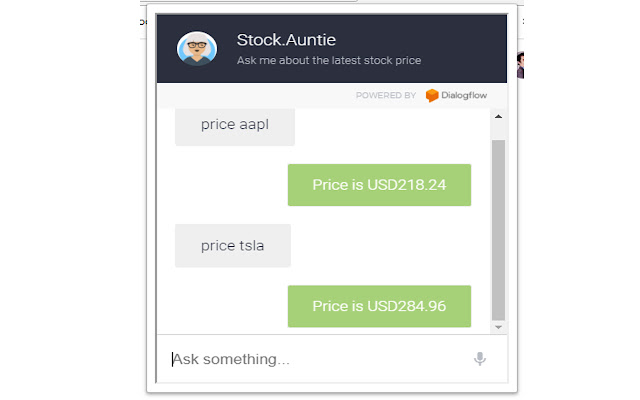 Stock Auntie chrome extension