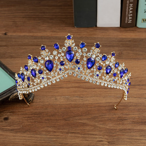Title 8, Alloy Diamond-studded Eight-character Crown Bri...