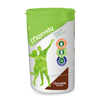 Maxvida Balanced Nutrition Supplement Chocolate Flavour Powder, 400 Gm