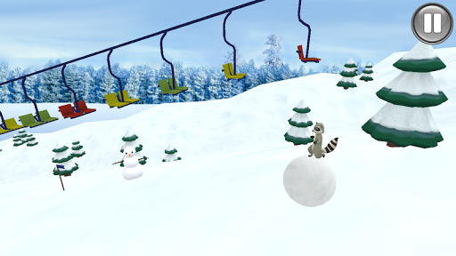 Raccoon Snowball 3D