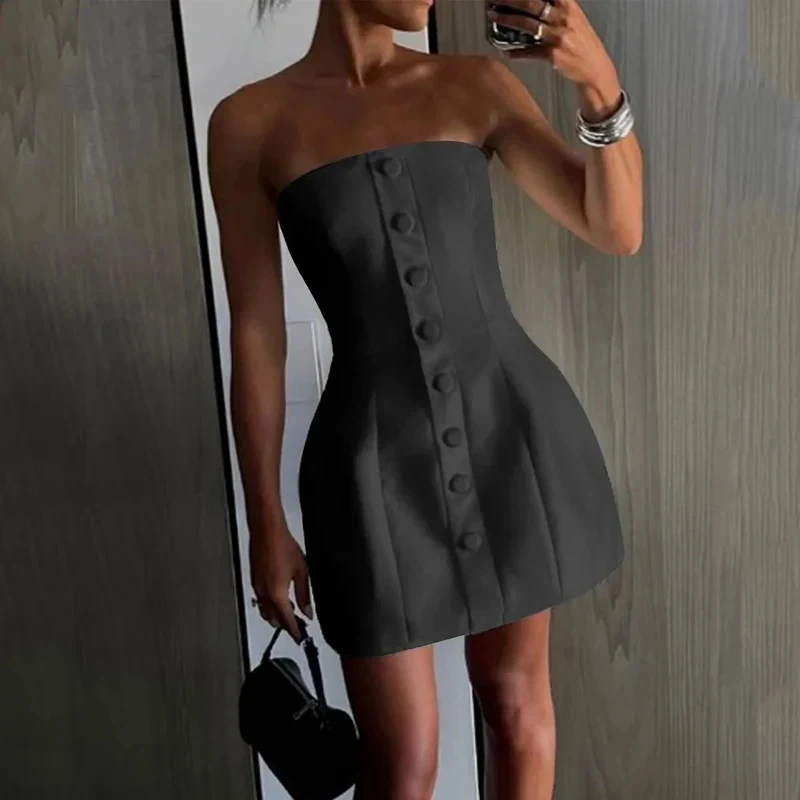 Title 2, Multi-breasted Design Sweet and Spicy Short Str...