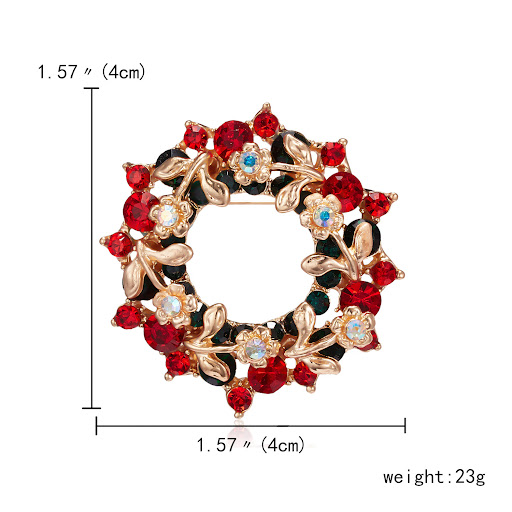 Title 9, Girlanden Glocken Schleife Strass Brosche, ein ...