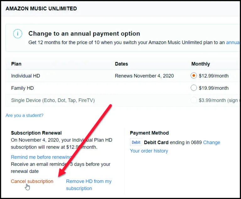 How To Cancel Amazon Music On Web Using a Desktop: Image 6