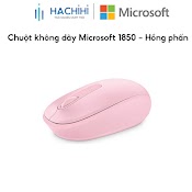 [Mã Elmall5 Giảm 5% Đơn 300K] Chuột Không Dây Microsoft 1850 - Màu Hồng Phấn