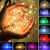 3 Mét Đèn Led Trang Trí Dây Đèn Led Fairylight Dây Đèn Đom Đóm Day Đen Trang Tri