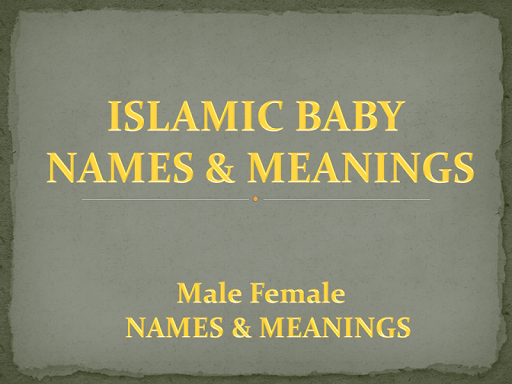 Muslim Baby Names And Meanings