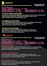 The Big Bang Burger menu 2