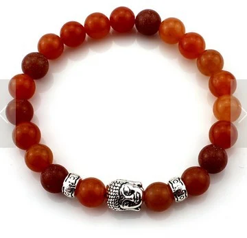 Title 2, Natuurstenen Boeddha hoofd armband voor meditat...