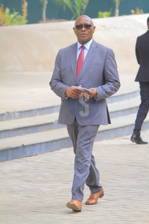 Former Kisii Governor James Ongwae arriving at Uhuru Gardens for the Mashujaa Day Celebration on October 20,2022.