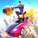 Superhero Car Games: Rope Hero