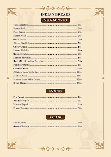 Country Inns Chef Restaurant menu 