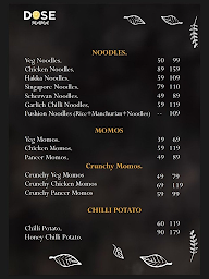 Dose Mama menu 1