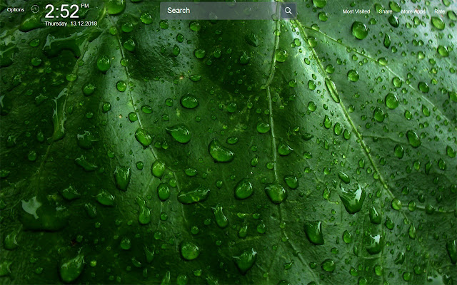 Water Drop Wallpapers Theme New Tab