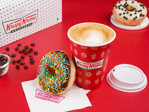 Assorted Doughnut And Capuccino