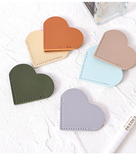 Title 2, Mini portable gift heart-shaped book page clip ...