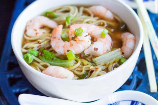 Prawns Soupy Noodle Bowl