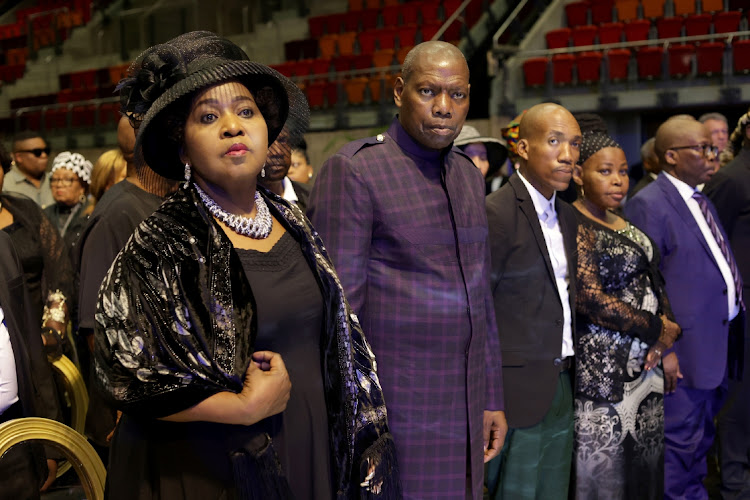 Former health minister Zweli Mkhize was among the guests attending the funeral of Mbongeni Ngema at the Durban ICC on Friday.