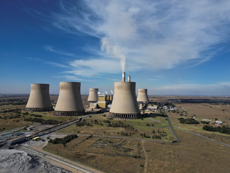 An aerial view of Kriel Power Station in Delmas, Mpumalanga.