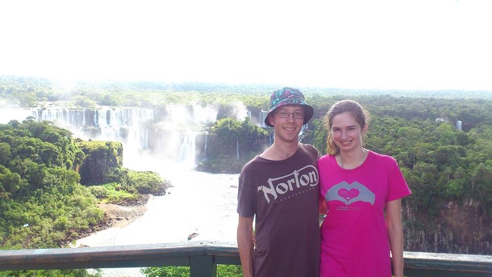 The two of us, enjoying the view from up high on the Brazilian side.