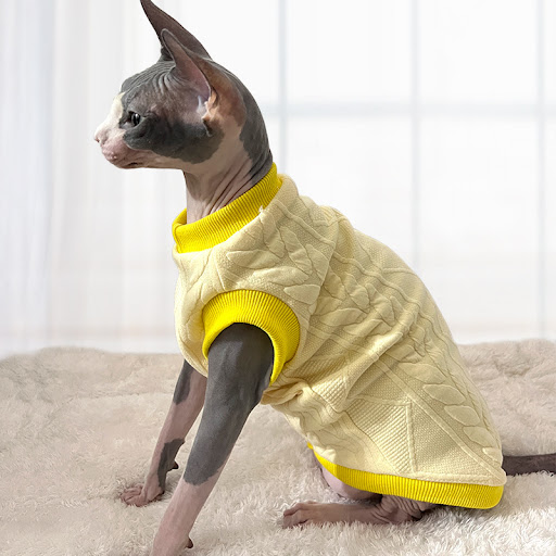 Title 5, Fashion Personality New Hairless Cat Clothes, S...
