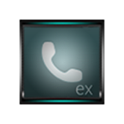 Dialer GlassAqua Metal theme