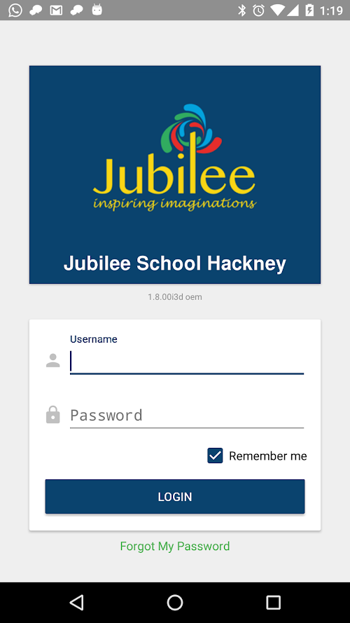 Android application Jubilee School Hackney screenshort