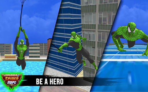 Superhero Spider Rope Fighting Mission