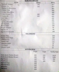 Hyderabadi Biryani House menu 1