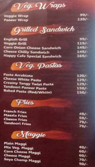 Happy Cafe menu 4