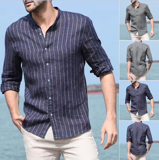 Title 3, Mens summer casual thin shirt Breathable and l...