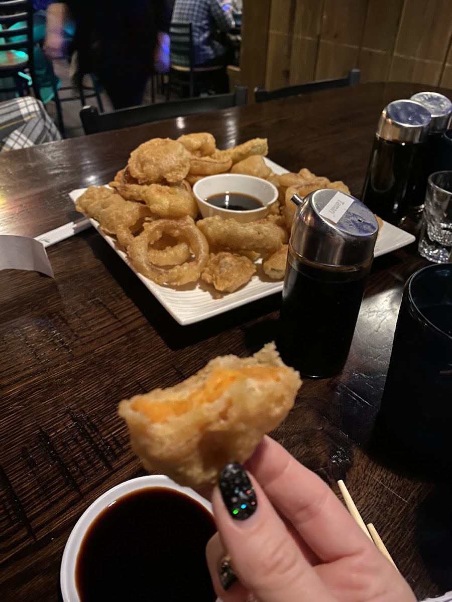 Gluten free tempura veggies