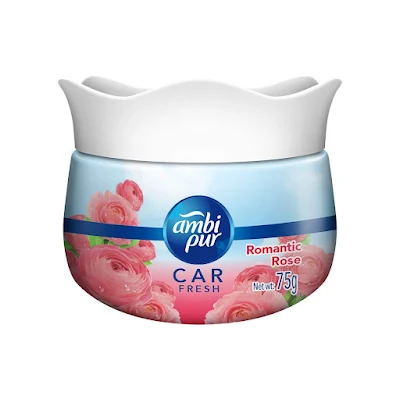 Ambi Pur Car Freshener Gel, Romantic Rose 75 Gm