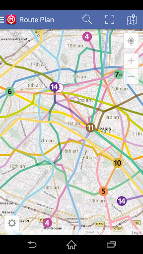 Paris Metro Map - Route Plan