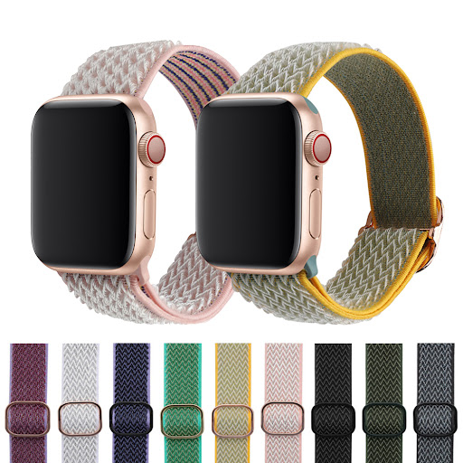 Title 12, Braided Nylon Strap for 44mm 42mm 40mm 38mm Wat...