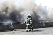 Underground cables that supply electricity around Braamfontein and surrounding areas are on fire