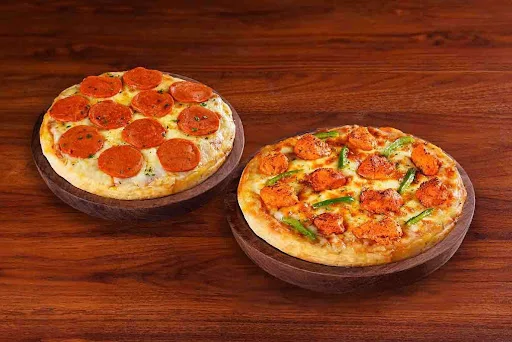 1 + 1 Non-Veg Cheesy Pizza Mania At 225