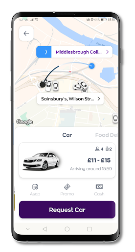 Screenshot Shipley Taxis