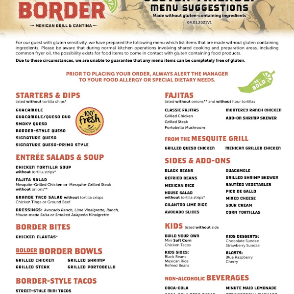 Border Cafe Gluten-Free - Burlington - 2023