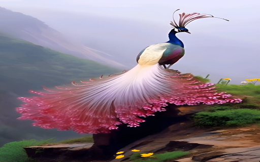 Gorgeous peacock wallpaper screenshot 1