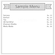 Sai Snaks Corner menu 1