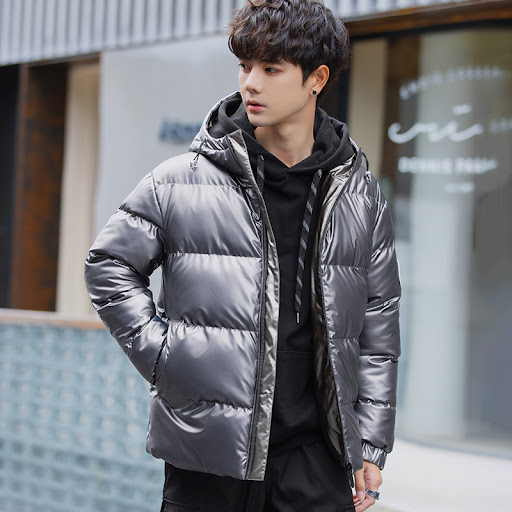 Title 1, New Winter Mens Cotton Padded Casual Bright Cl...