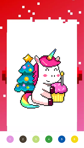 Unicorn Art Pixel - Color By Number screenshots 3