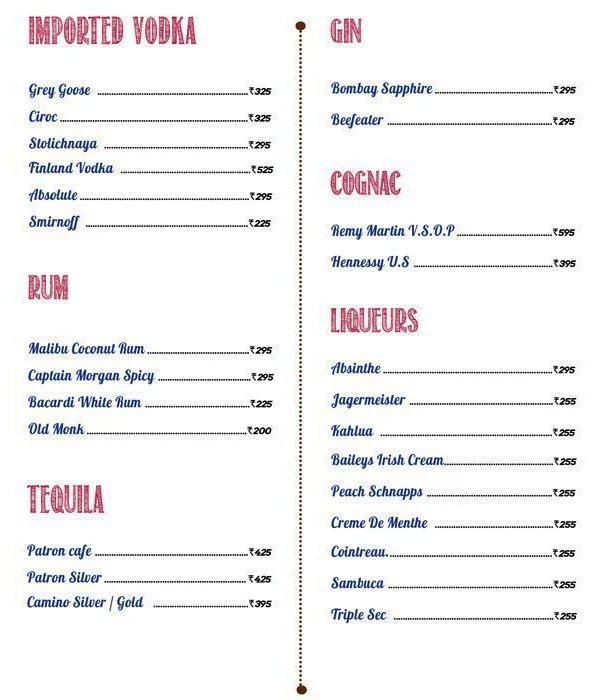 Fat Lulu's Cafe & Bar menu 