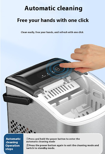 Title 4, Small Home Ice Machine. Quickly make ice for dr...