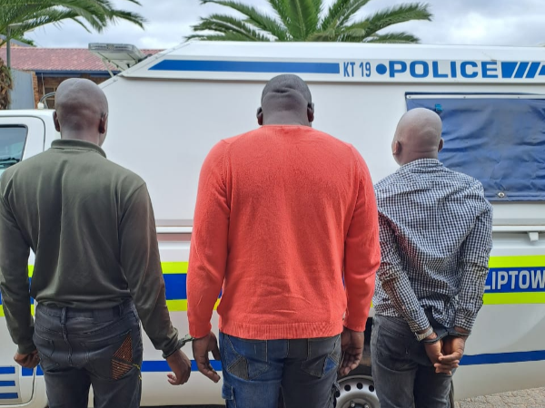 Police arrested three men who allegedly hijacked and kidnapped a woman in Katlehong on Valentine's Day.