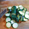 Thumbnail For Slicing Zucchini Into Rounds.