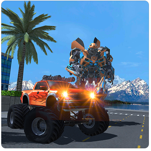 Futuristic Monster Truck Robot icon
